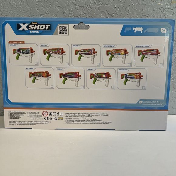 Zuru X-Shot Skins Water Gun. Fast-Fill in 1 second Shoots 33 feet. New! - Picture 2 of 3